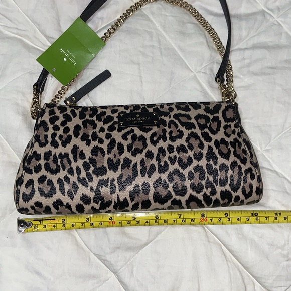 RARE nwt Kate Spade || Grove Street Leopard Jane Crossbody flawless - Picture 7 of 12